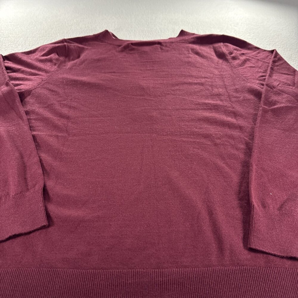 Lane Bryant Sweater Womens‎ 18/20 Maroon V-NECK Long Sleeve Retails $60.00 NWT - Picture 10 of 11